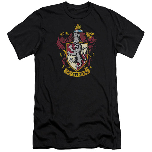 Harry Potter - Gryffindor Crest-hbo Short Sleeve Adult 30/1 - Black T-shirt
