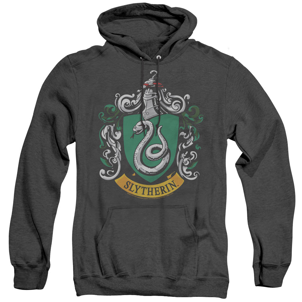 Harry Potter - Slytherin Crest - Adult Heather Hoodie - Black