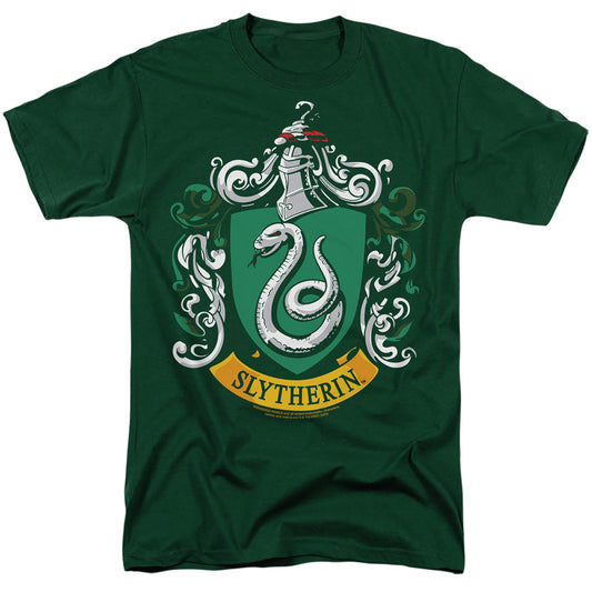 Harry Potter - Slytherin Crest - Short Sleeve Adult 18/1 - Black T-shirt