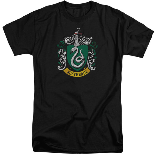 Harry Potter - Slytherin Crest - Short Sleeve Adult Tall 18/1 - Black T-shirt