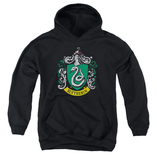 Harry Potter - Slytherin Crest - Youth Pull-over Hoodie - Black