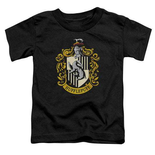 Harry Potter - Hufflepuff Crest - Short Sleeve Toddler Tee - Black T-shirt