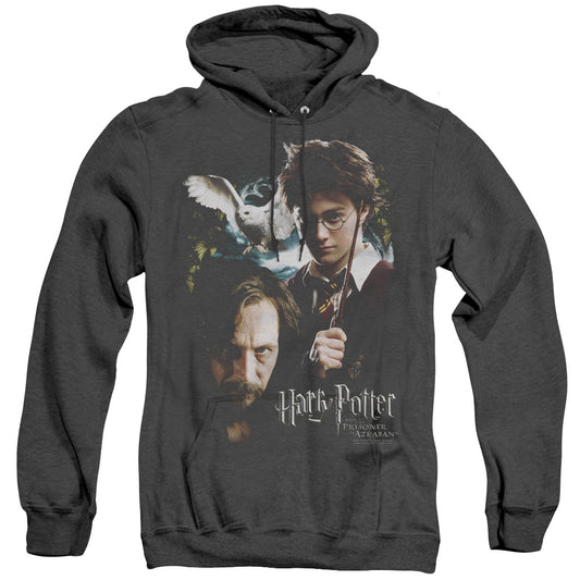 Harry Potter - Harry And Sirius - Adult Heather Hoodie - Black