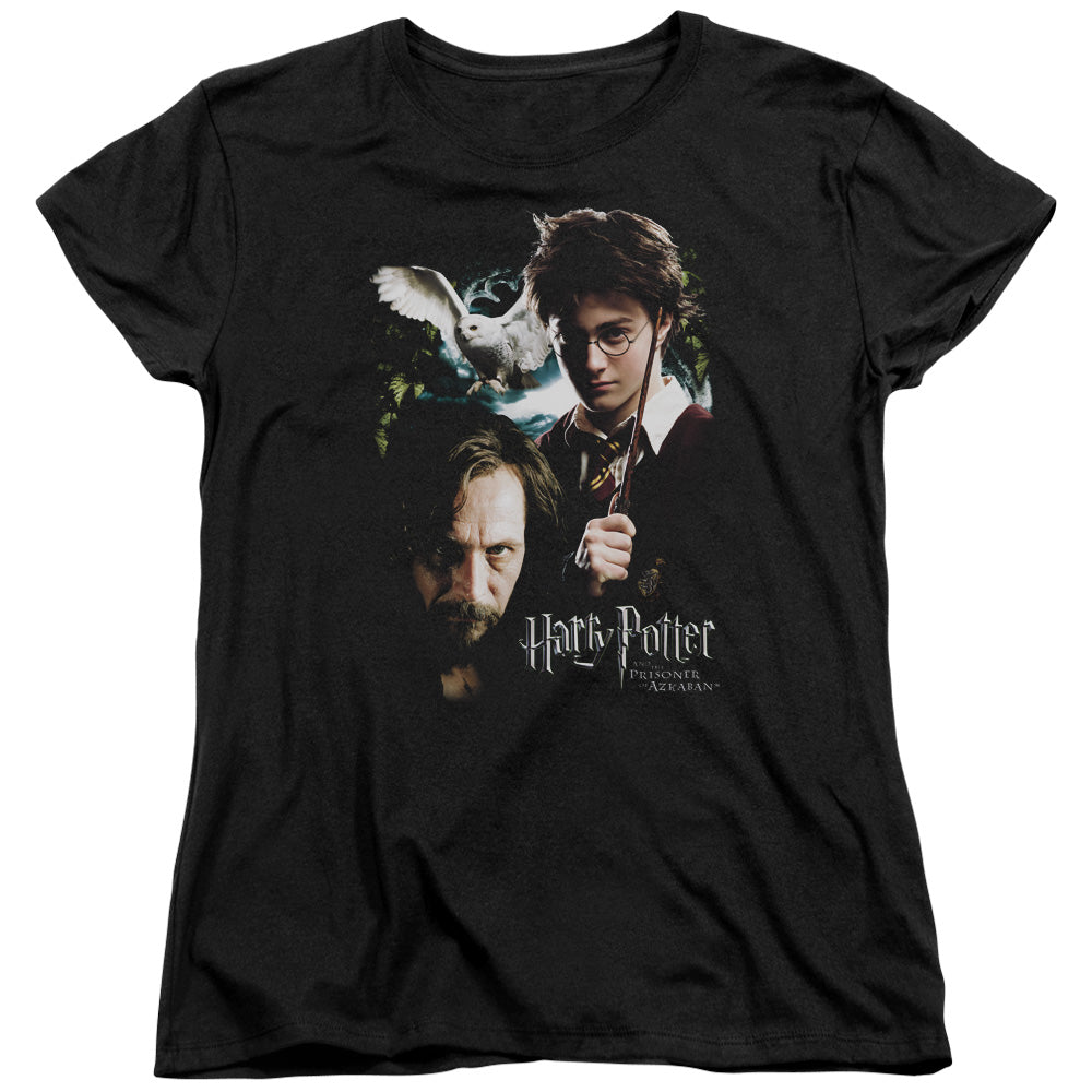 Harry Potter - Harry And Sirius - Short Sleeve Womens Tee - Black T-shirt