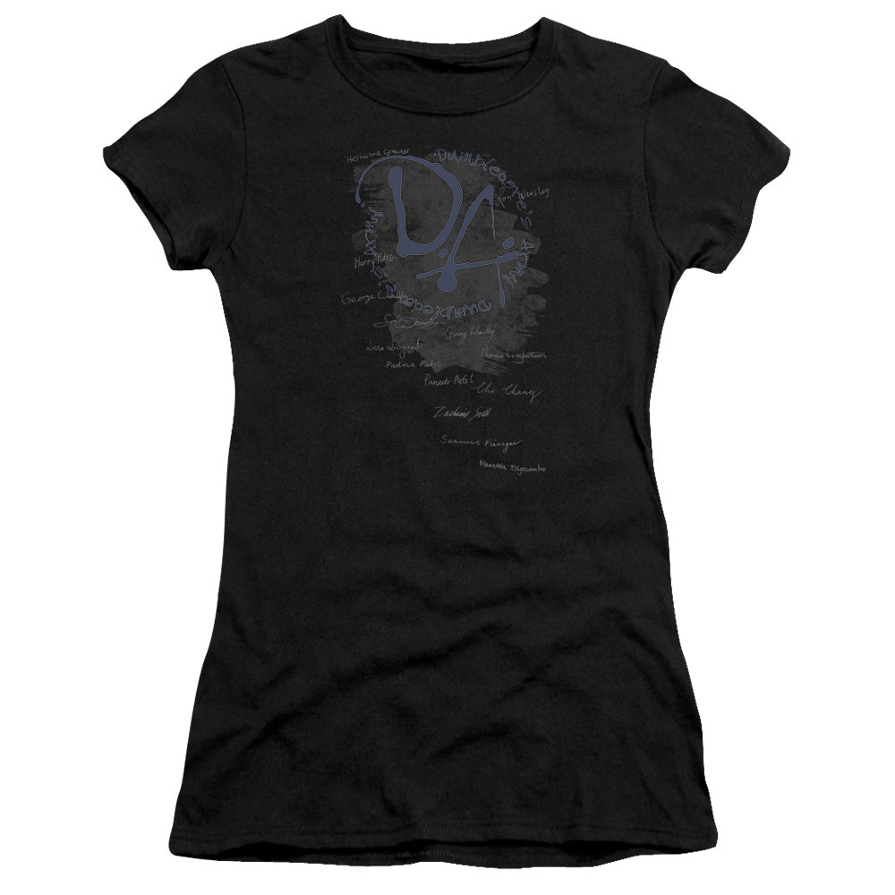 Harry Potter - Dumbledores Army - Short Sleeve Junior Sheer - Black T-shirt