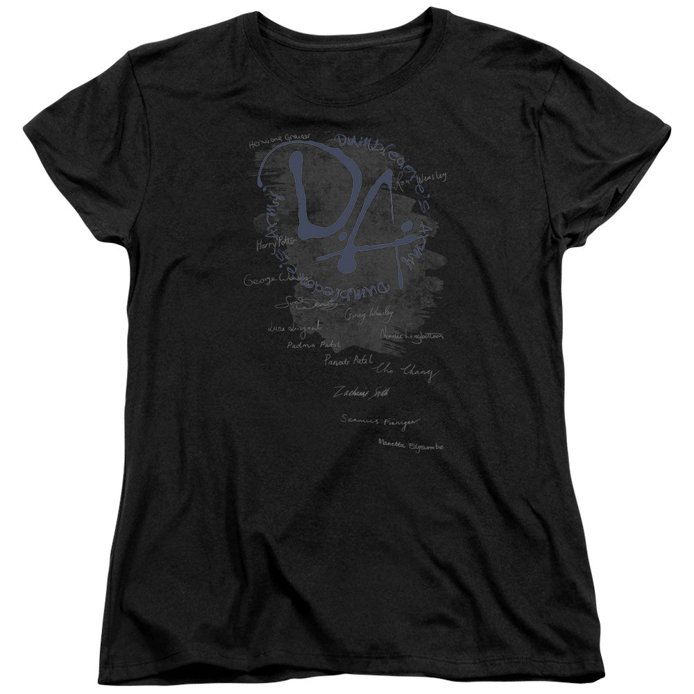 Harry Potter - Dumbledores Army - Short Sleeve Womens Tee - Black T-shirt