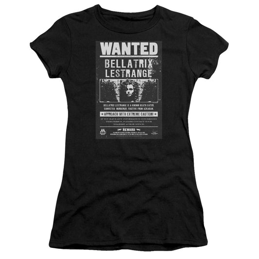Harry Potter - Wanted Bellatrix - Short Sleeve Junior Sheer - Black T-shirt