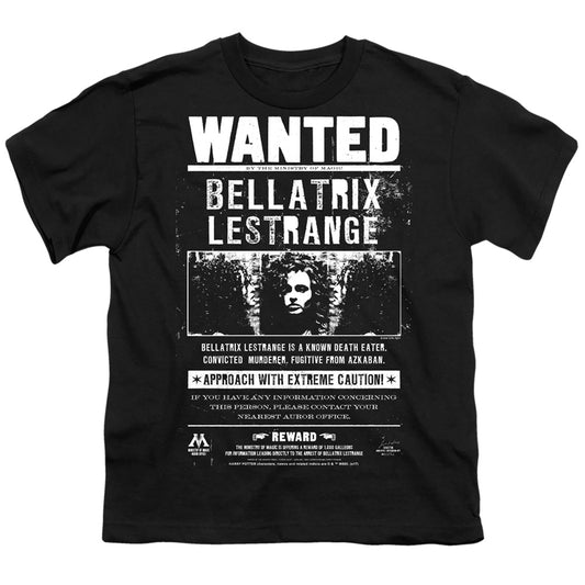 Harry Potter - Wanted Bellatrix - Short Sleeve Youth 18/1 - Black T-shirt