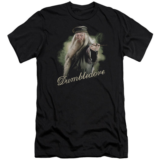 Harry Potter - Dumbledore Wand-hbo Short Sleeve Adult 30/1 - Black T-shirt