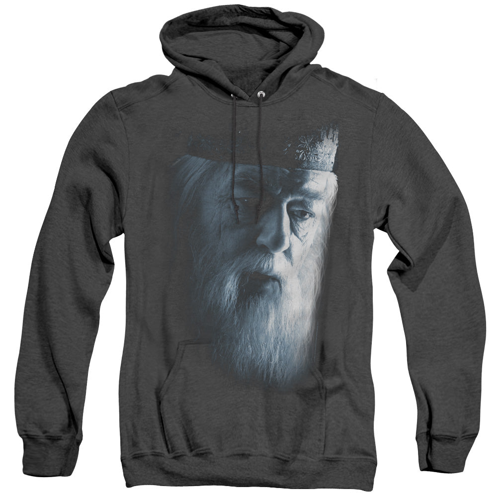 Harry Potter - Dumbledore Face - Adult Heather Hoodie - Black