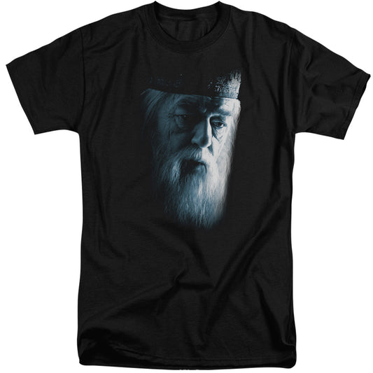 Harry Potter - Dumbledore Face - Short Sleeve Adult Tall 18/1 - Black T-shirt