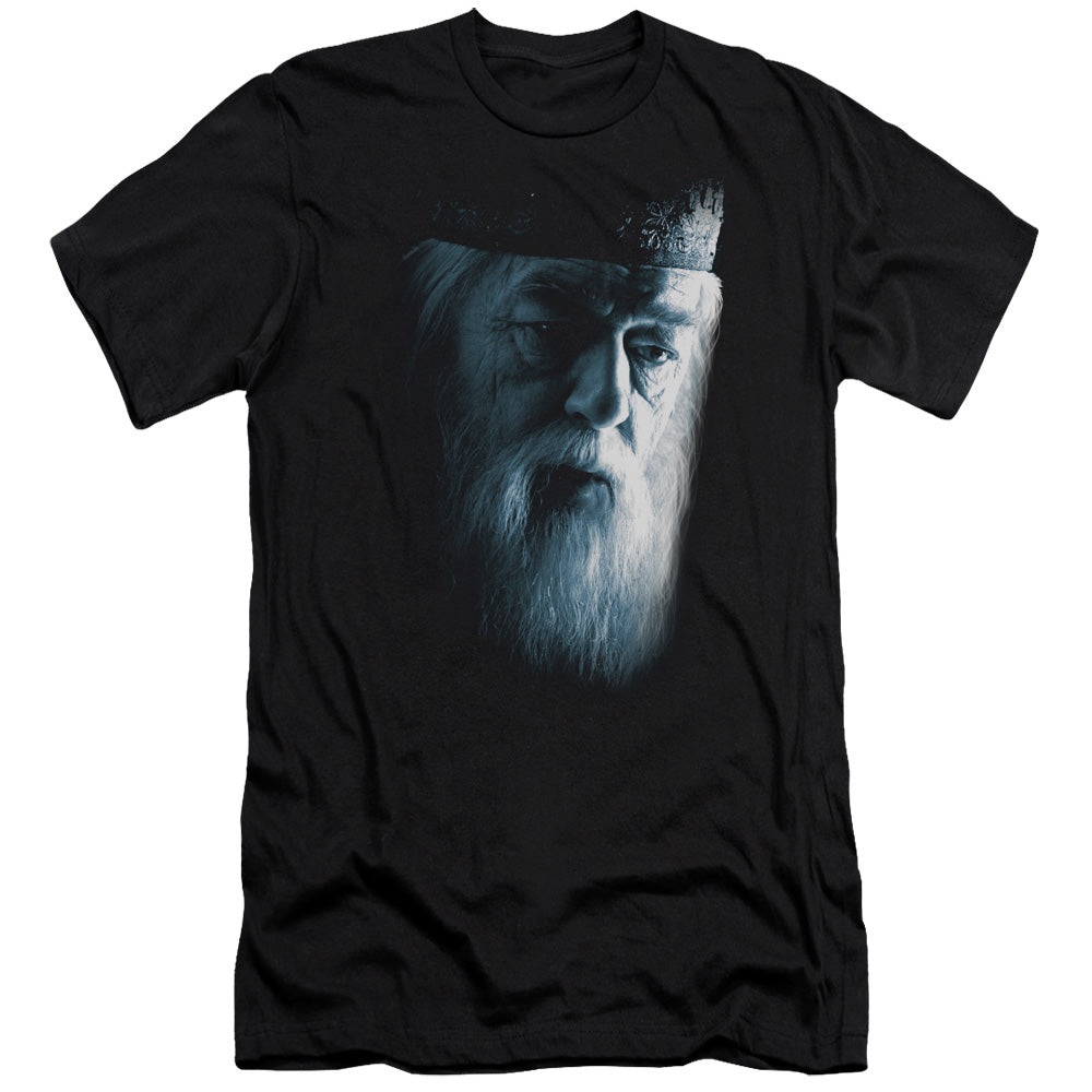 Harry Potter - Dumbledore Face-hbo Short Sleeve Adult 30/1 - Black T-shirt