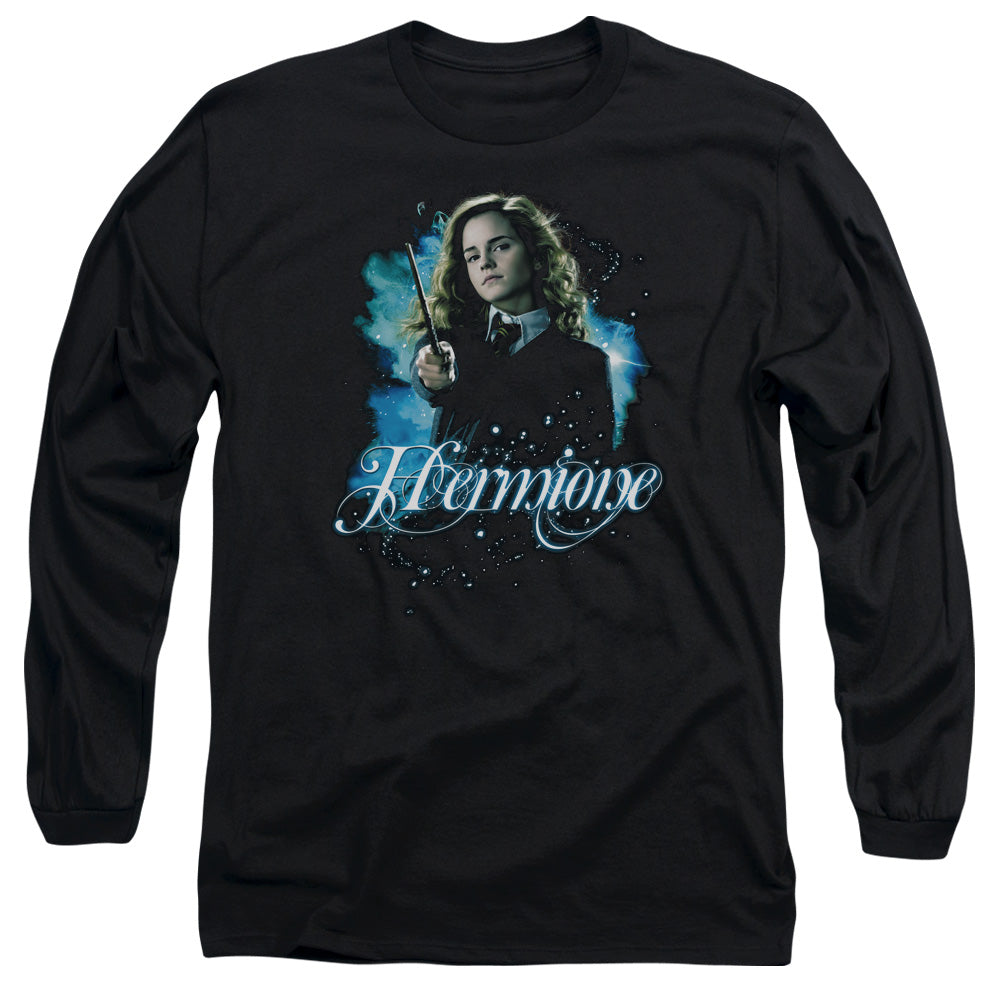 Harry Potter - Hermione Ready - Long Sleeve Adult 18/1 - Black T-shirt