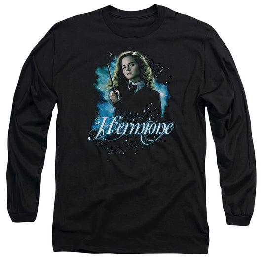 Harry Potter - Hermione Ready - Long Sleeve Adult 18/1 - Black T-shirt