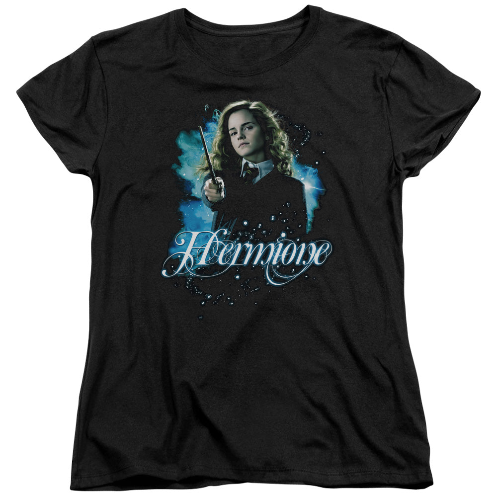Harry Potter - Hermione Ready - Short Sleeve Womens Tee - Black T-shirt