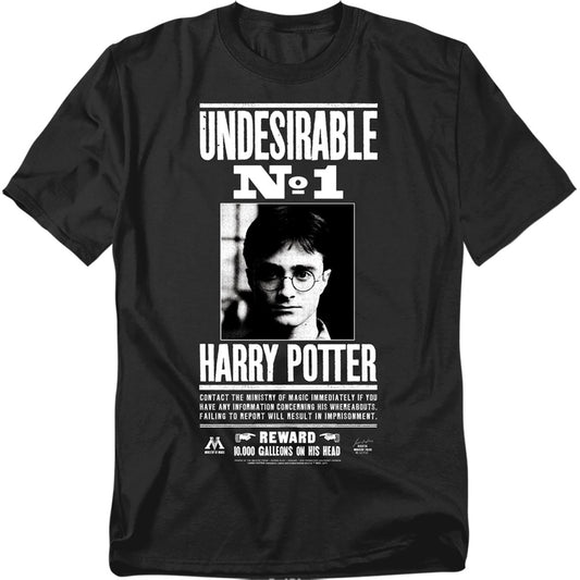Harry Potter - Undesirable No 1 - Short Sleeve Adult 18/1 - Black T-shirt