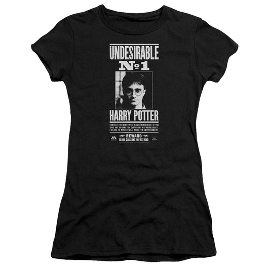 Harry Potter - Undesirable No 1 - Short Sleeve Junior Sheer - Black T-shirt