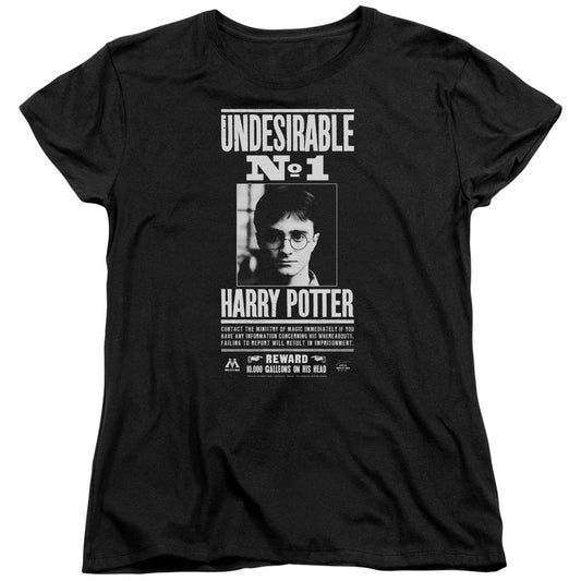 Harry Potter - Undesirable No 1 - Short Sleeve Womens Tee - Black T-shirt