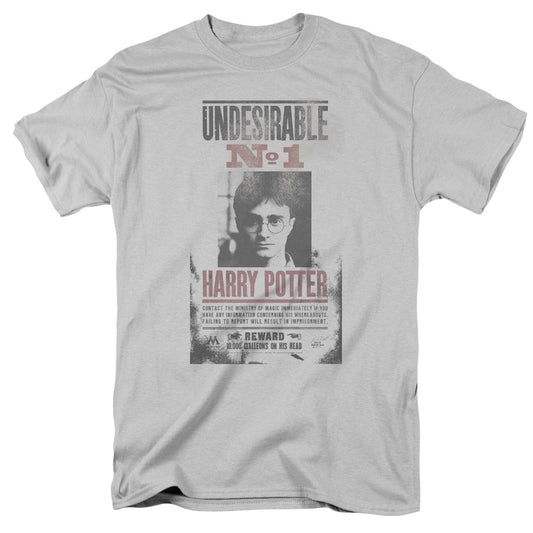 Harry Potter - Undesirable No1 Distressed - Short Sleeve Adult 18/1 - Silver T-shirt