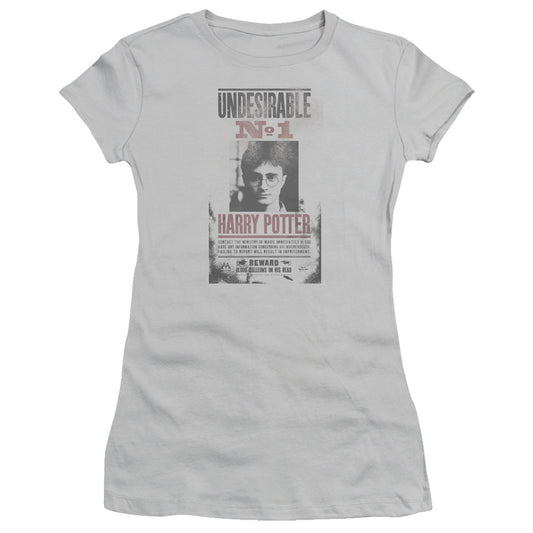 Harry Potter - Undesirable No1 Distressed - Short Sleeve Junior Sheer - Silver T-shirt