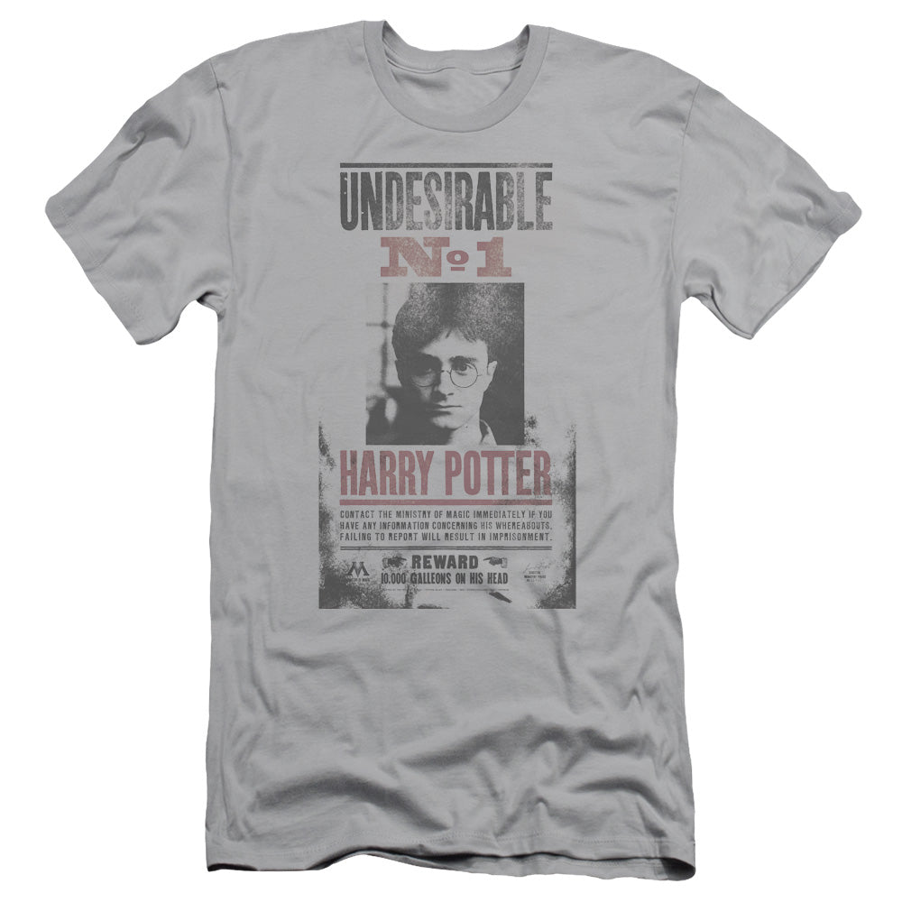 Harry Potter - Undesirable No1 Distressed-hbo Short Sleeve Adult 30/1 - Silver T-shirt