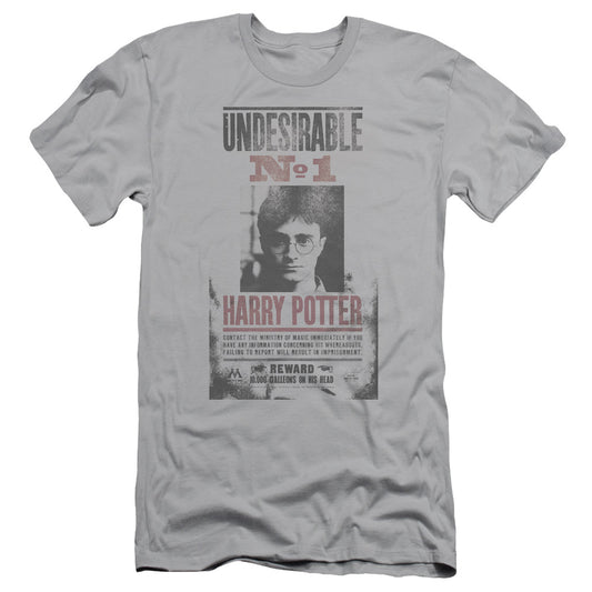 Harry Potter - Undesirable No1 Distressed-hbo Short Sleeve Adult 30/1 - Silver T-shirt