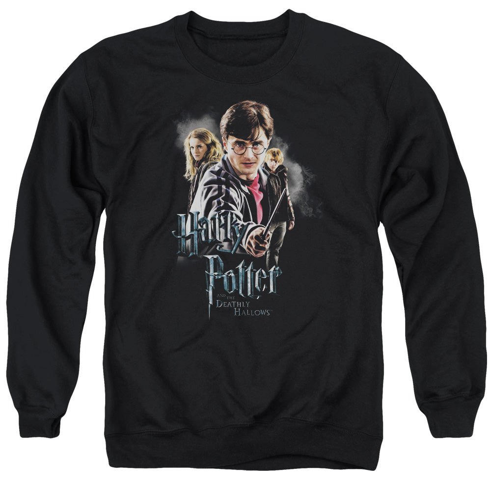 Harry Potter - Deathly Hollows Cast - Adult Crewneck Sweatshirt - Black