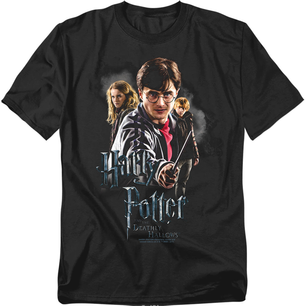 Harry Potter - Deathly Hollows Cast - Short Sleeve Adult 18/1 - Black T-shirt