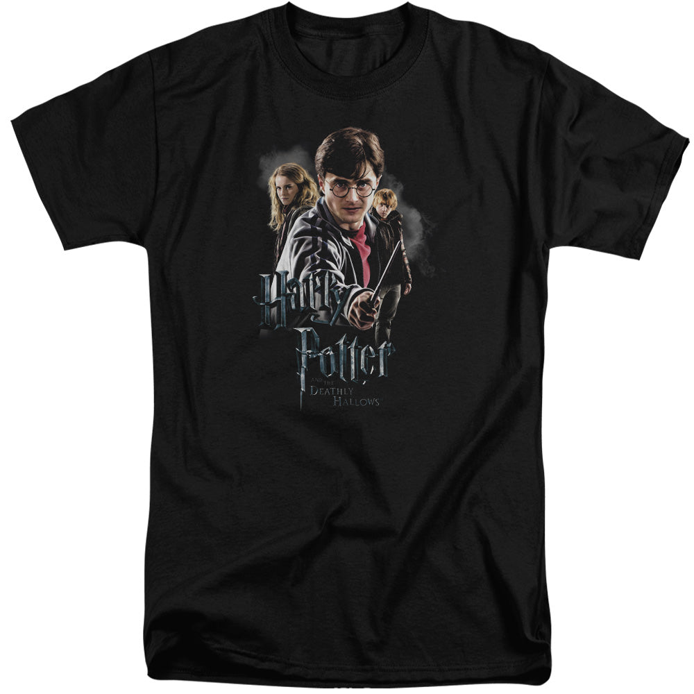 Harry Potter - Deathly Hollows Cast - Short Sleeve Adult Tall 18/1 - Black T-shirt