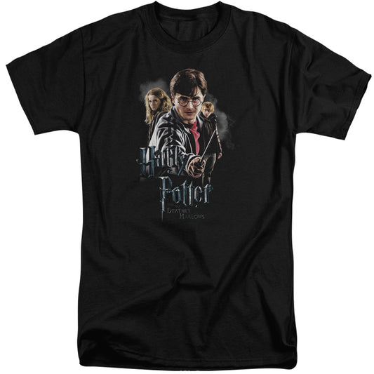Harry Potter - Deathly Hollows Cast - Short Sleeve Adult Tall 18/1 - Black T-shirt