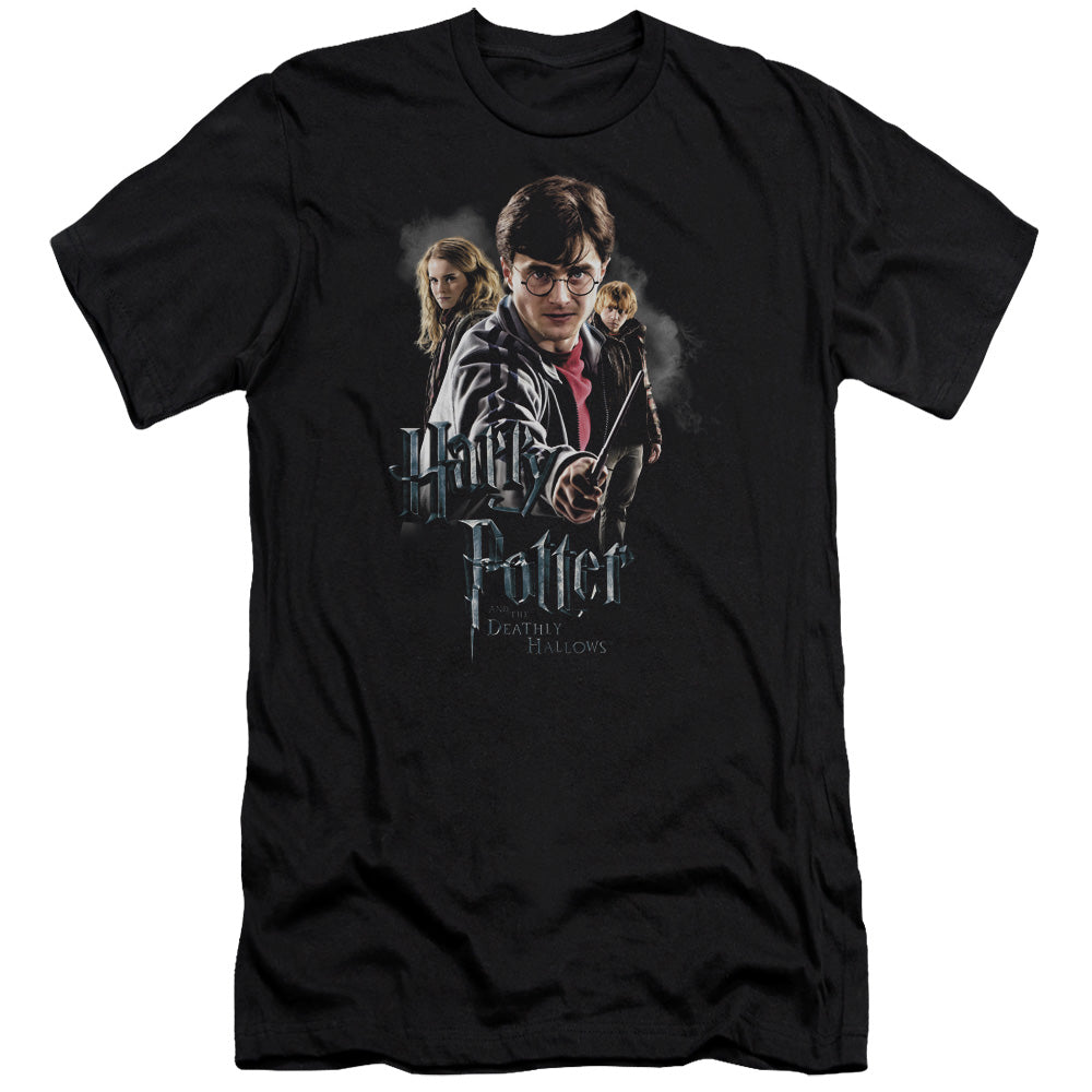 Harry Potter - Deathly Hollows Cast - Short Sleeve Adult 30/1 - Black T-shirt