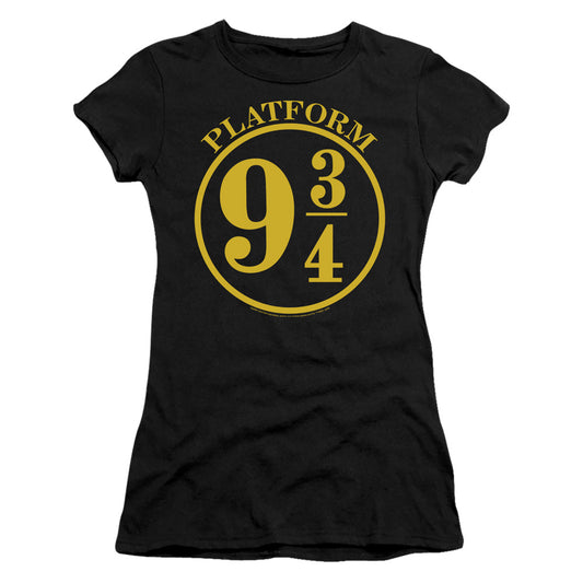 Harry Potter - 9 3/4 - Short Sleeve Junior Sheer - Black T-shirt