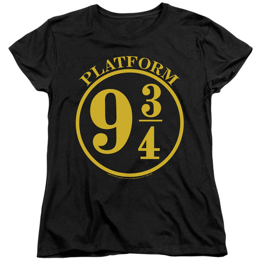 Harry Potter - 9 3/4 - Short Sleeve Womens Tee - Black T-shirt