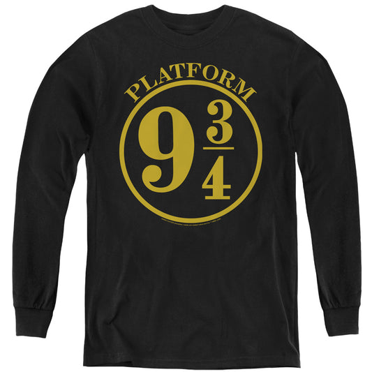 Harry Potter - 9 3/4 - Youth Long Sleeve Tee - Black