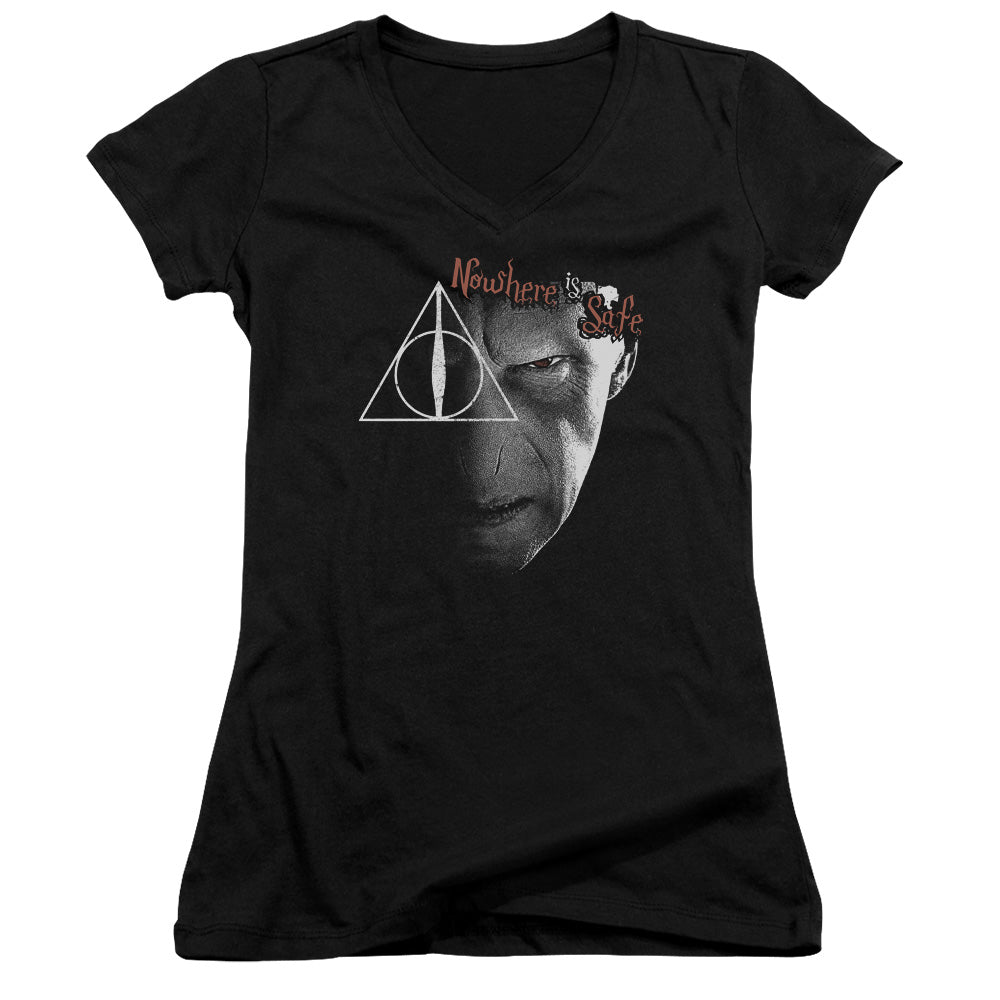Harry Potter - Nowhere Is Safe-junior V-neck - Black