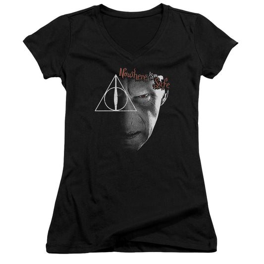 Harry Potter - Nowhere Is Safe-junior V-neck - Black