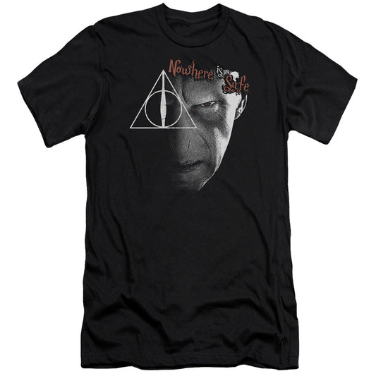 Harry Potter - Nowhere Is Safe-hbo Short Sleeve Adult 30/1 - Black T-shirt