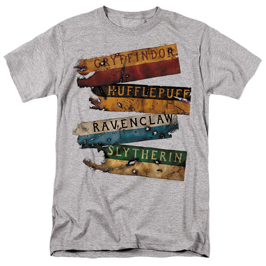 Harry Potter - Burnt Banners - Short Sleeve Adult 18/1 - Charcoal T-shirt