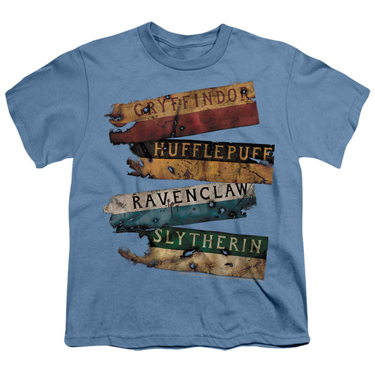 Harry Potter - Burnt Banners - Short Sleeve Youth 18/1 - Charcoal T-shirt