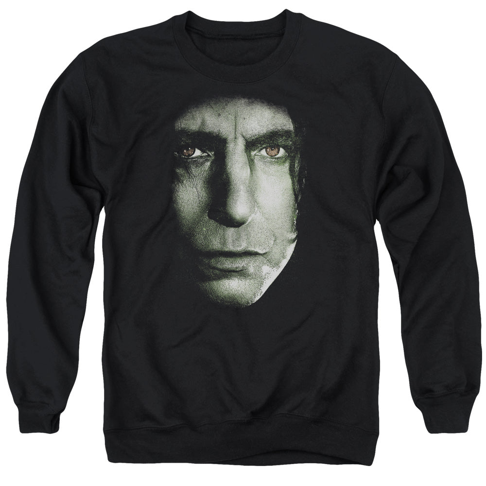 Harry Potter - Snape Head - Adult Crewneck Sweatshirt - Black