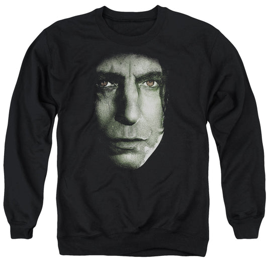 Harry Potter - Snape Head - Adult Crewneck Sweatshirt - Black