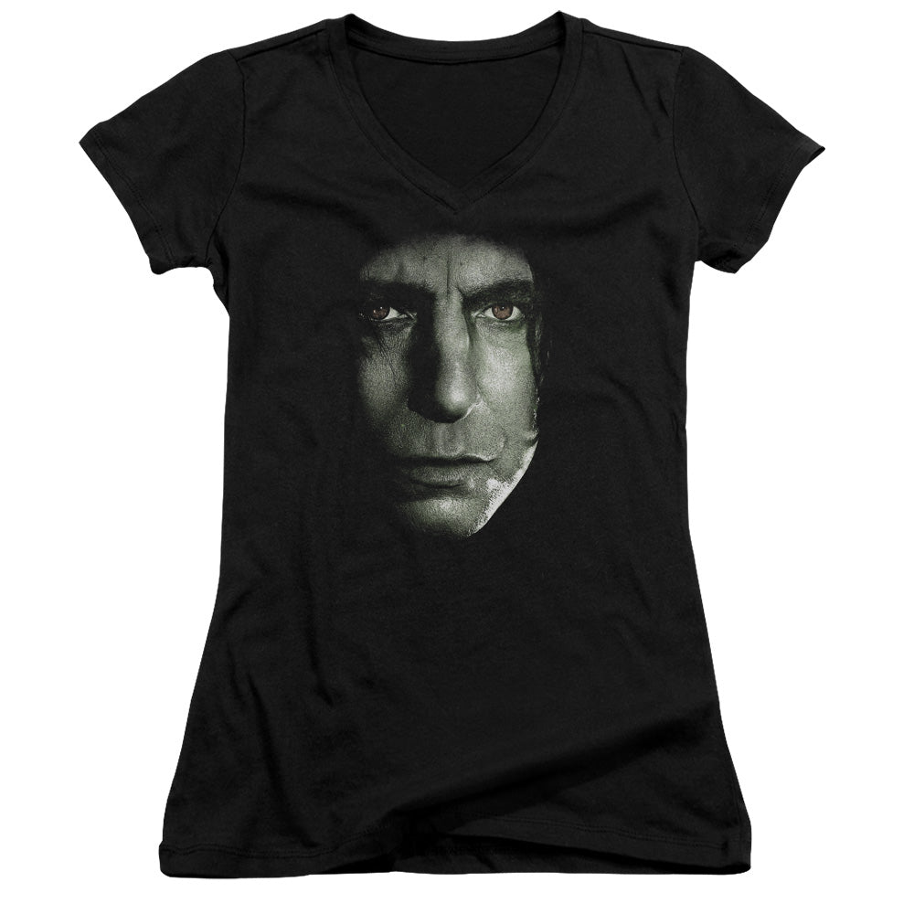 Harry Potter - Snape Head-junior V-neck - Black