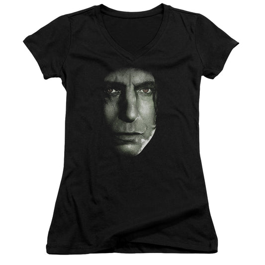 Harry Potter - Snape Head-junior V-neck - Black