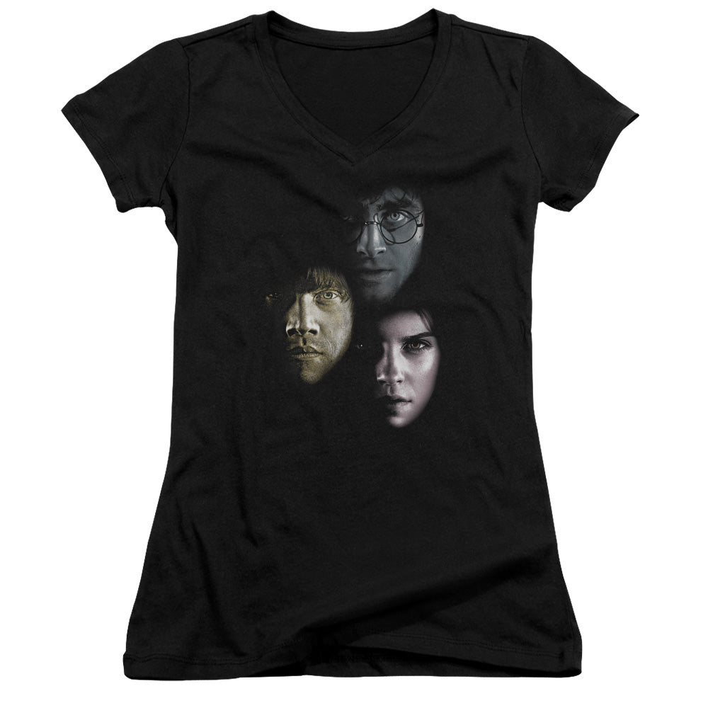 Harry Potter - Hero Heads-junior V-neck - Black