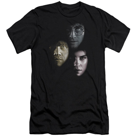 Harry Potter - Hero Heads-hbo Short Sleeve Adult 30/1 - Black T-shirt