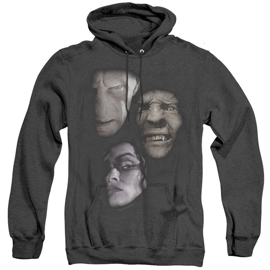 Harry Potter - Villian Heads - Adult Heather Hoodie - Black