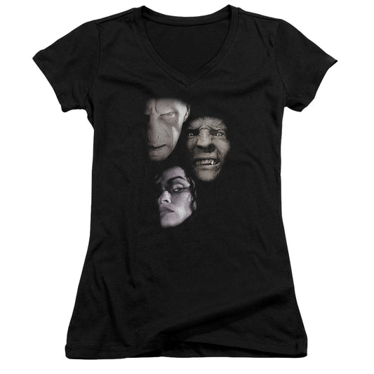 Harry Potter - Villian Heads-junior V-neck - Black