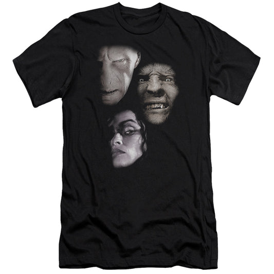 Harry Potter - Villian Heads - Short Sleeve Adult 30/1 - Black T-shirt