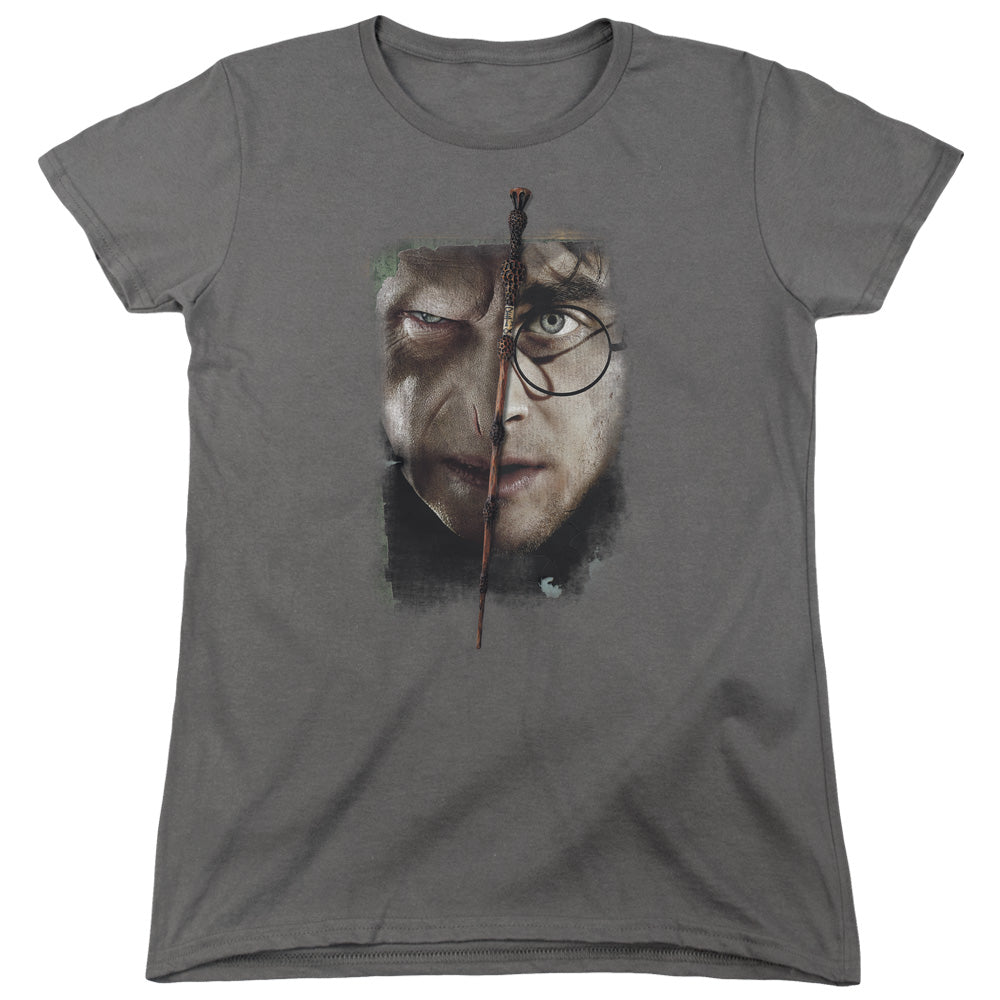 Harry Potter - It All Ends Here - Short Sleeve Womens Tee - Charcoal T-shirt