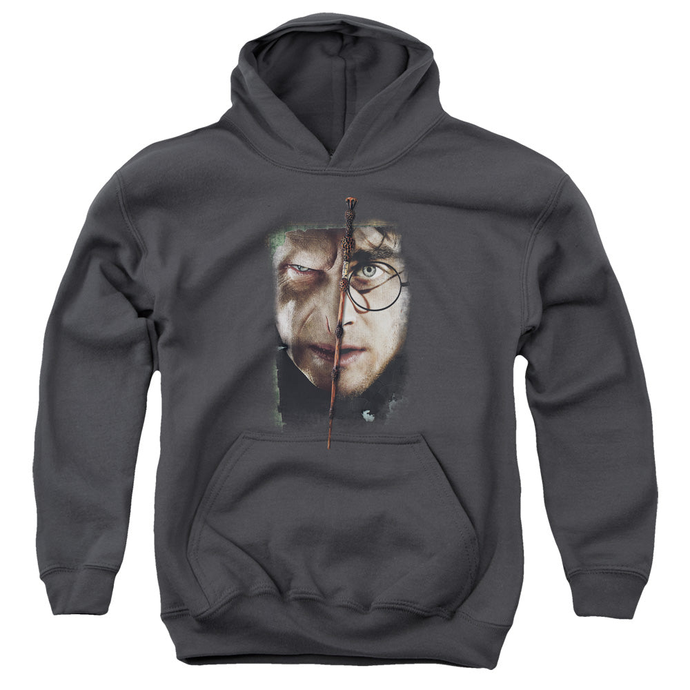 Harry Potter - It All Ends Here - Youth Pull-over Hoodie - Charcoal